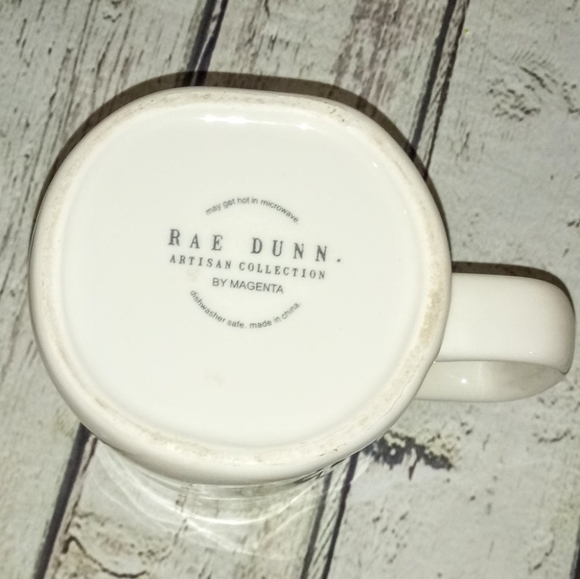 Rae Dunn White Green OUT OF OFFICE Coffee Mug - Picture 3 of 4